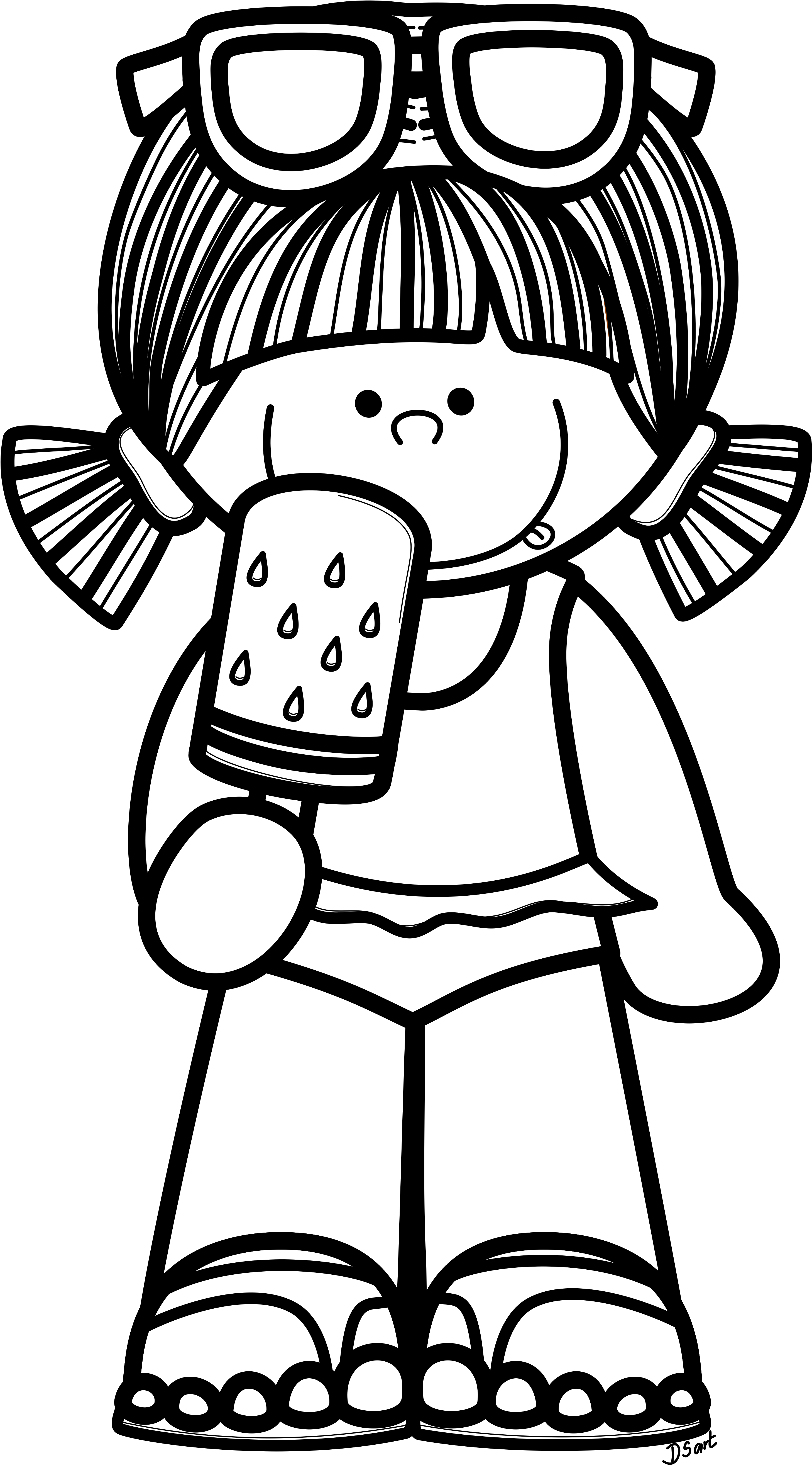 Cute Ghost Clipart - Summer Clip Art Melonheadz (3000x5334), Png Download