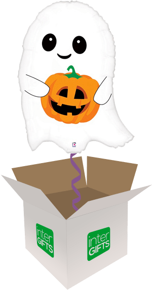 26″ Cute Lil Ghost - 26" Foil Shape Balloon Cute Lil' Ghost - Mylar Balloons (568x568), Png Download