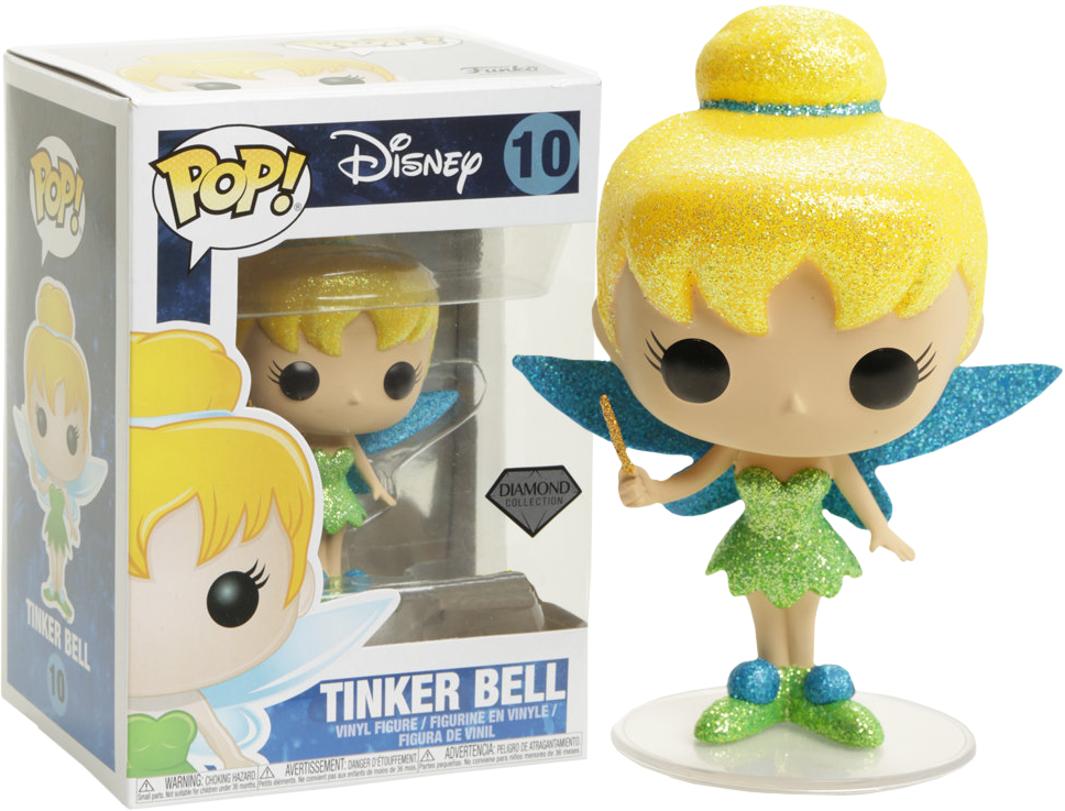 Disney Peter Pan - Tinker Bell Funko Pop Diamond (968x737), Png Download