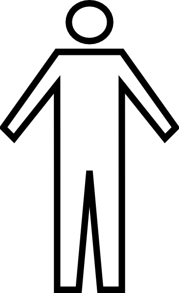 Image Freeuse Library Man Symbol Clip Art Panda Free - Man Symbol (366x598), Png Download