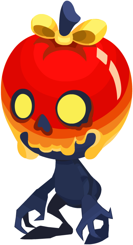 Candy Apple Khx - Poison Apple Heartless (428x786), Png Download