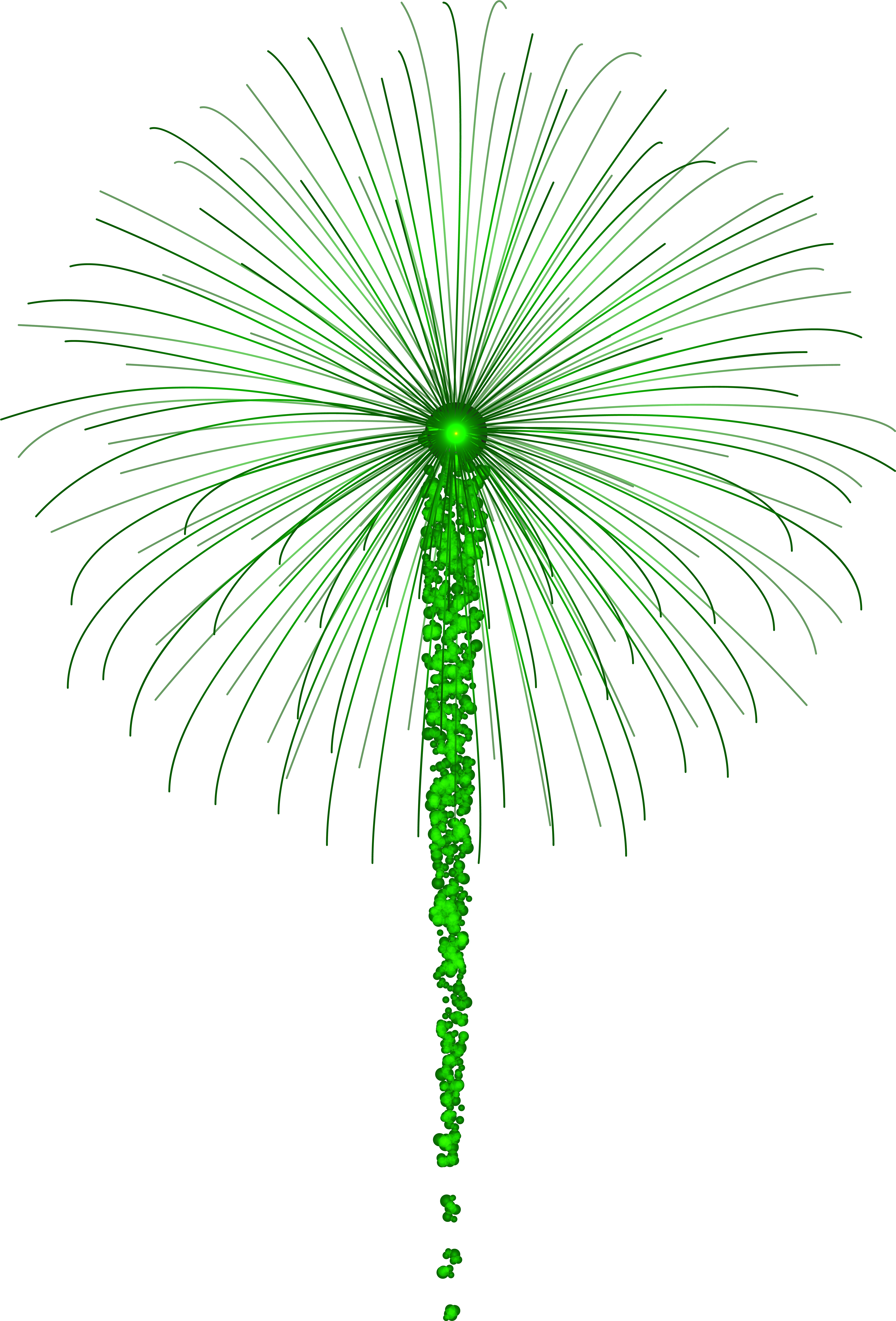 Green Fireworks For Dark Images Png Clip Art (5428x8000), Png Download