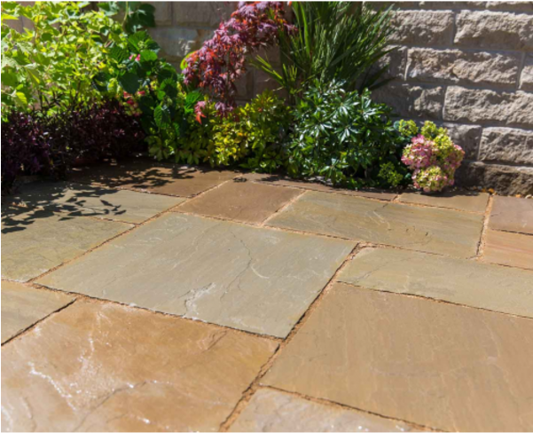 Natural Sandstone Patio Kit - Sandstone (600x600), Png Download