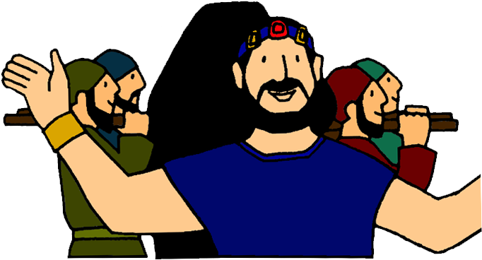 7 David Becomes King - David Becomes King Of Israelites Cartoon (700x467), Png Download