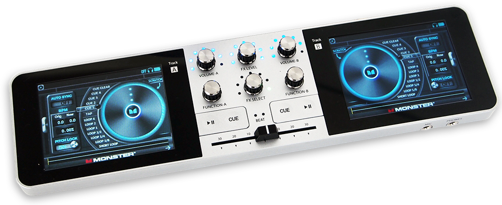 Sale Godj Cut - Monster Go Dj Mixer Portable Stand-alone Dj System (1000x410), Png Download