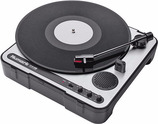 Numark Pt-01usb Portable Usb Dj Turntable Record Player - Numark Pt-01usb Portable Turntable (portable Turntable (548x576), Png Download