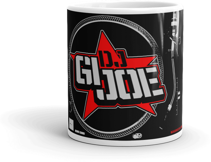 Dj Gi Joe Turntable Mug (1000x1000), Png Download