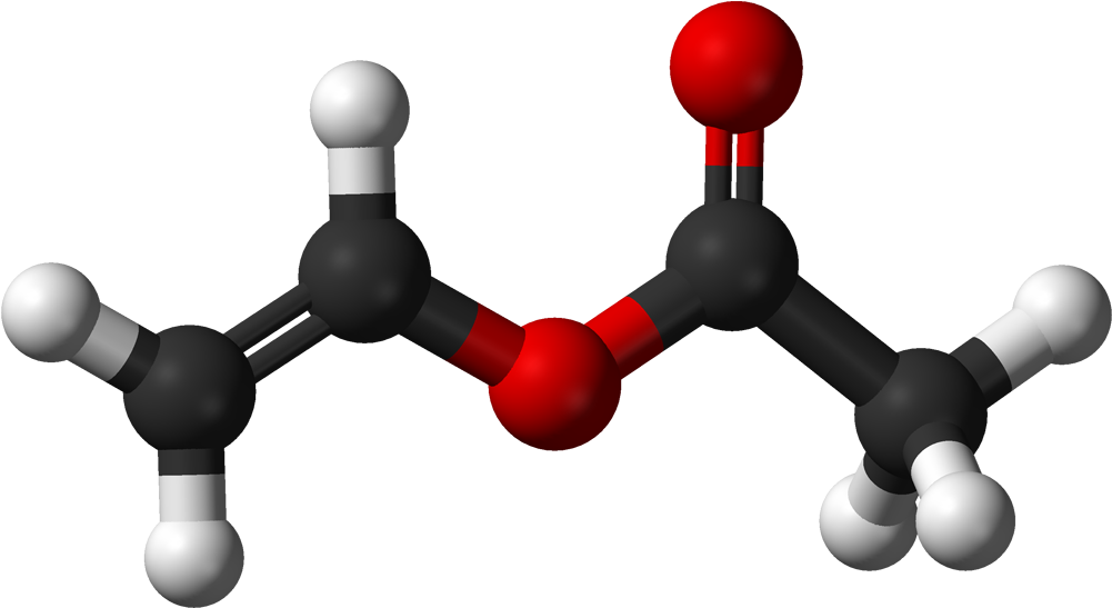 Chemical Diagram - Ethylene Vinyl Acetate Molecule (1100x646), Png Download