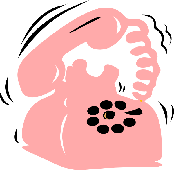 Cute Telephone Clipart (600x585), Png Download