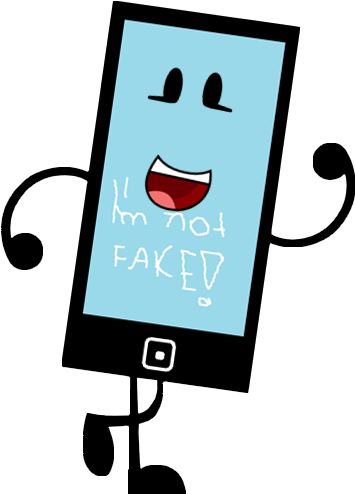 Fake Phone With Limbs - Phone Bfdi (427x555), Png Download