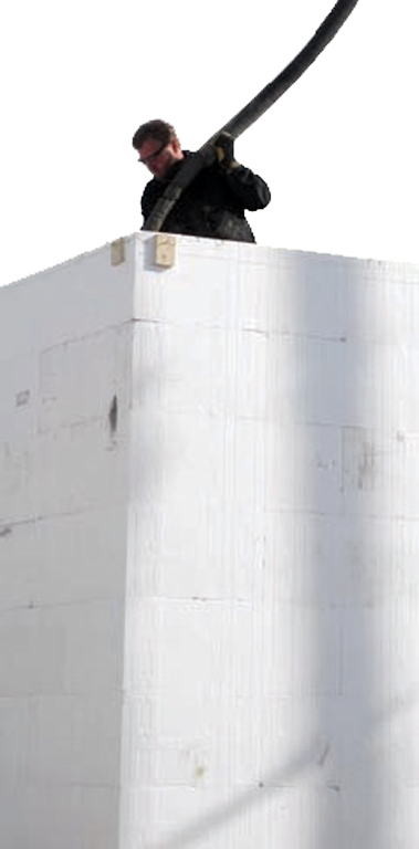 Fox Blocks Insulating Concrete Forms - Roof (379x768), Png Download