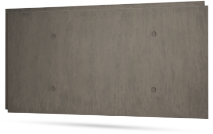 Washed Grey Urbanconcrete - Wood (418x419), Png Download
