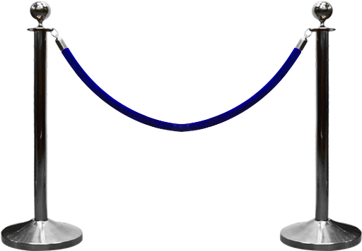 Rope & Post Barrier - Rope And Post (600x600), Png Download