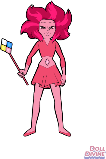 Pink Diamond Before Being Shattered - Pearl (400x600), Png Download