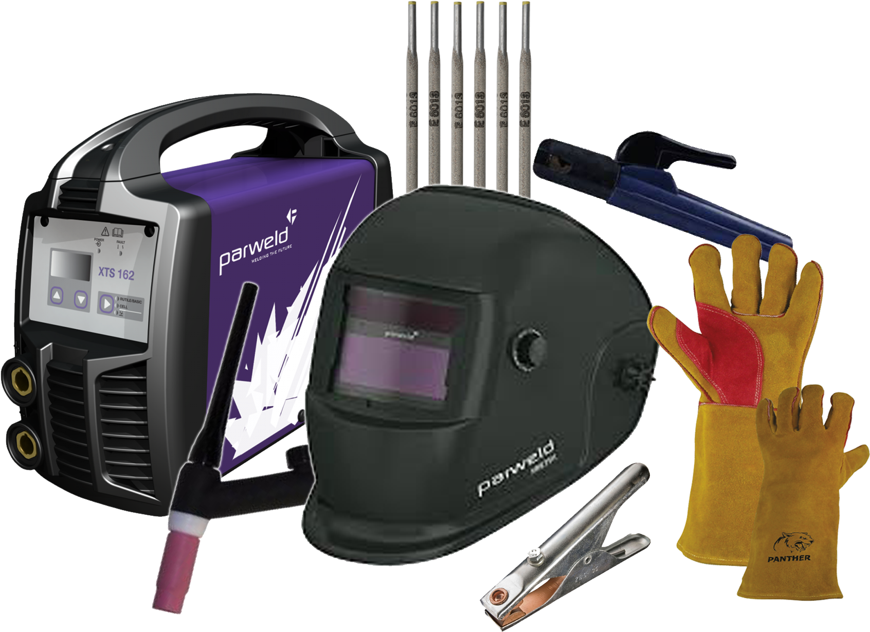 Parweld Xts 162 Mma Welder Package With Tig Torch, - Parweld Xts 162 Mma Inverter (1828x1477), Png Download