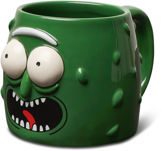 Pickle Rick Molded Mug - Primitive X Rick Morty (800x800), Png Download