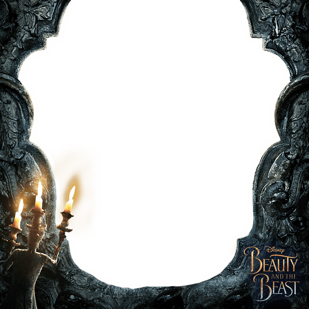 Frame 1 Lumiere - Beauty And The Beast: The Poster Collection: 16 Removable (1080x1080), Png Download