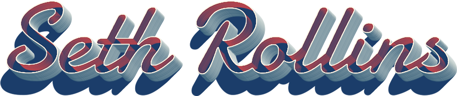 Seth Rollins 3d Letter Png Name - Graphic Design (1868x560), Png Download