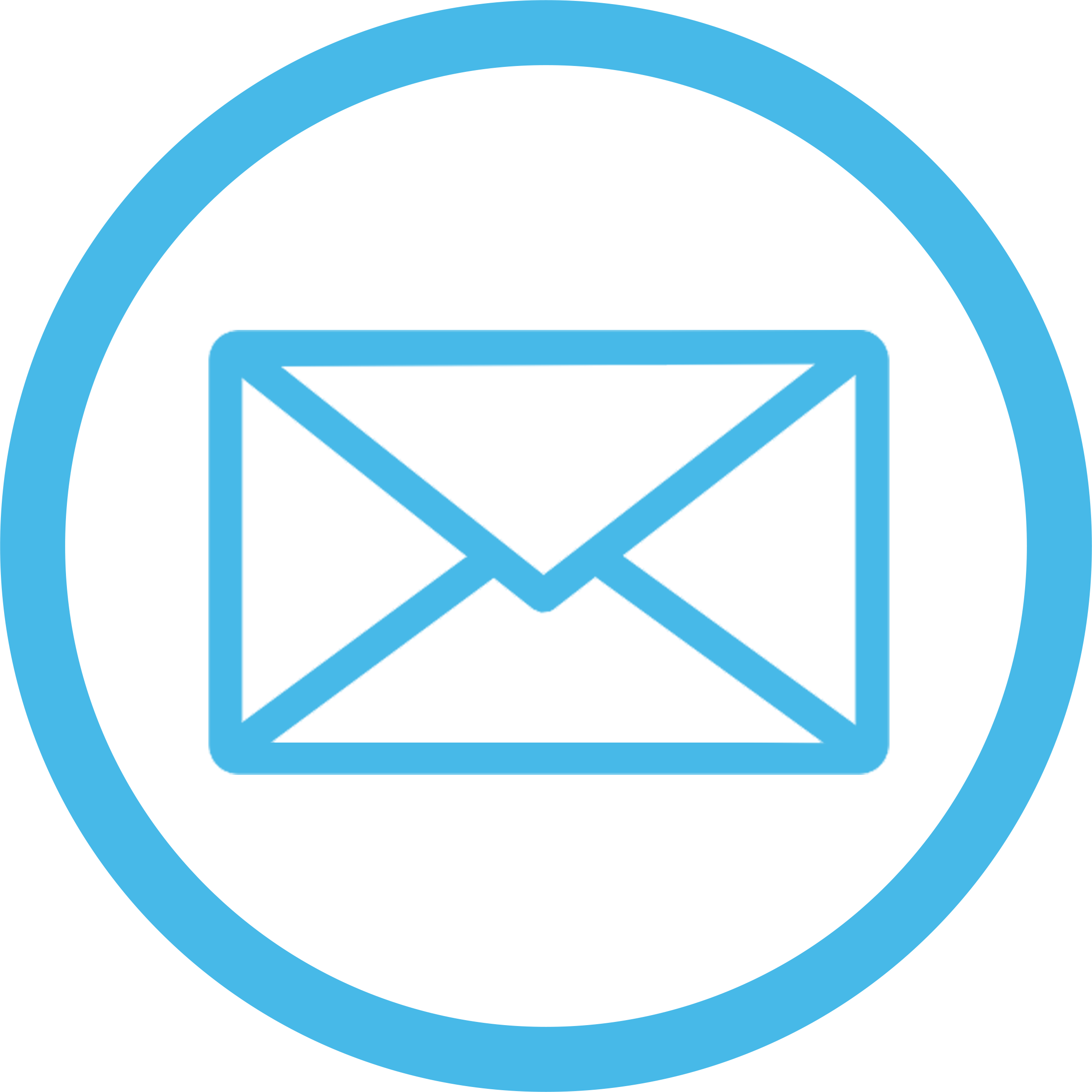 Icons Logos Emojis - Email Icon Round Png (2400x2400), Png Download