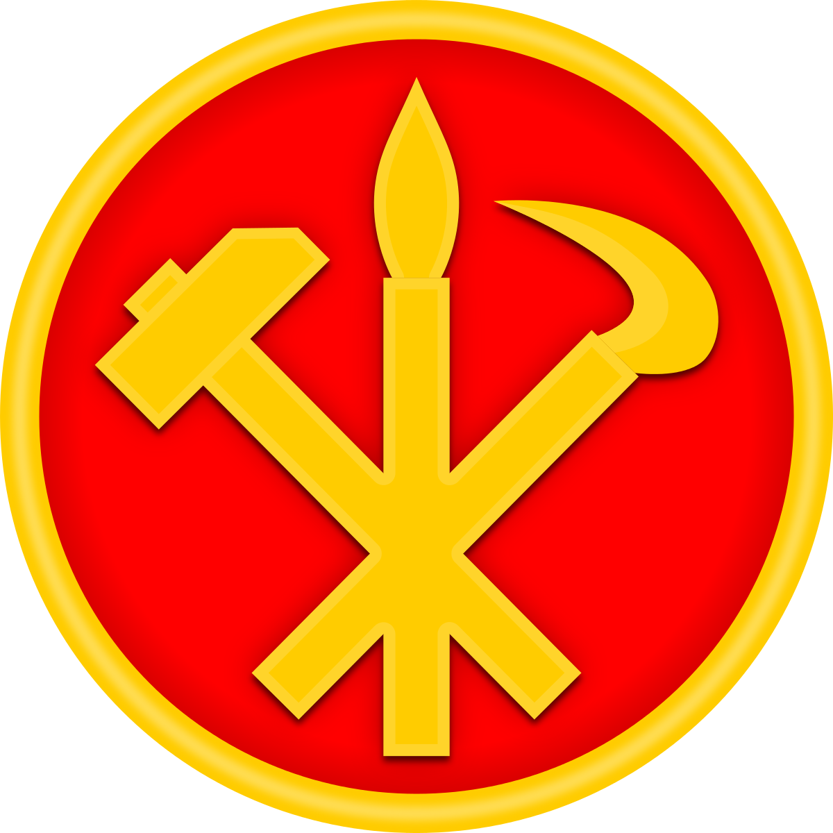 Workers Party Of Korea Symbols (1200x1200), Png Download