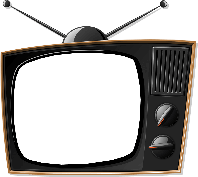 Television Clipart Tv Ad - Old Tv (789x708), Png Download
