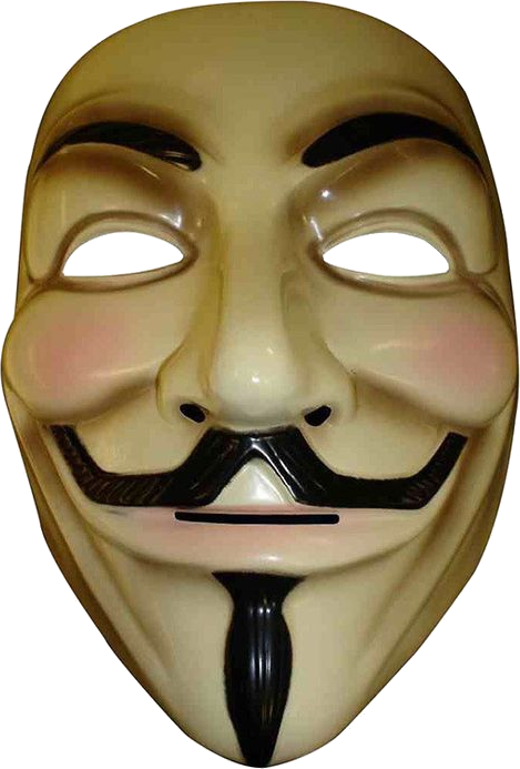 V For Vendetta Mask Transparent (469x693), Png Download