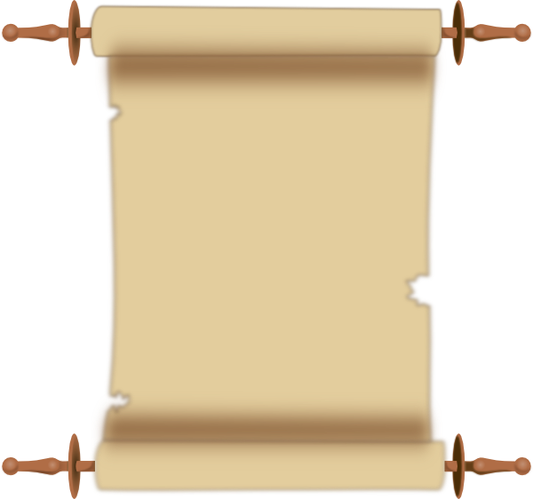 Scroll Parchment Document Pergament Paper - Scroll Clipart (363x340), Png Download