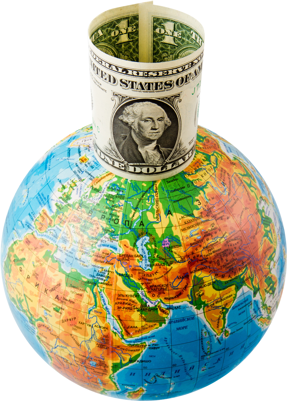 Globe With Dollar Png Image - Coin Pngpix (1282x1359), Png Download