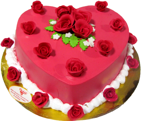 Cake Red Rose Love Cake Png - Rose Love Cake (576x576), Png Download