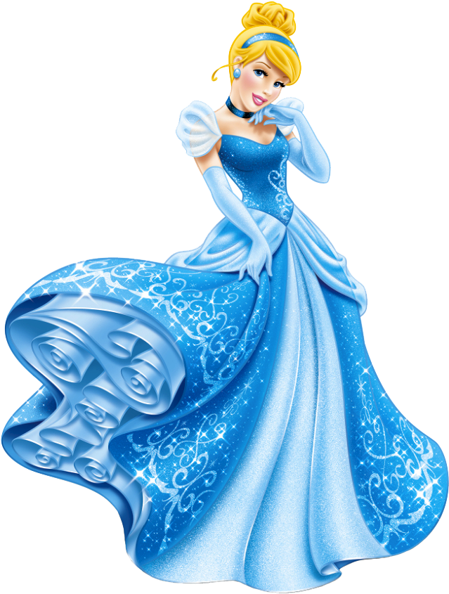 Cinderella - Disney Princess Cinderella Glitter (662x872), Png Download