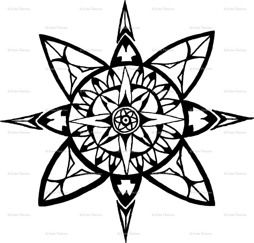 Mandala Coompas (986x944), Png Download