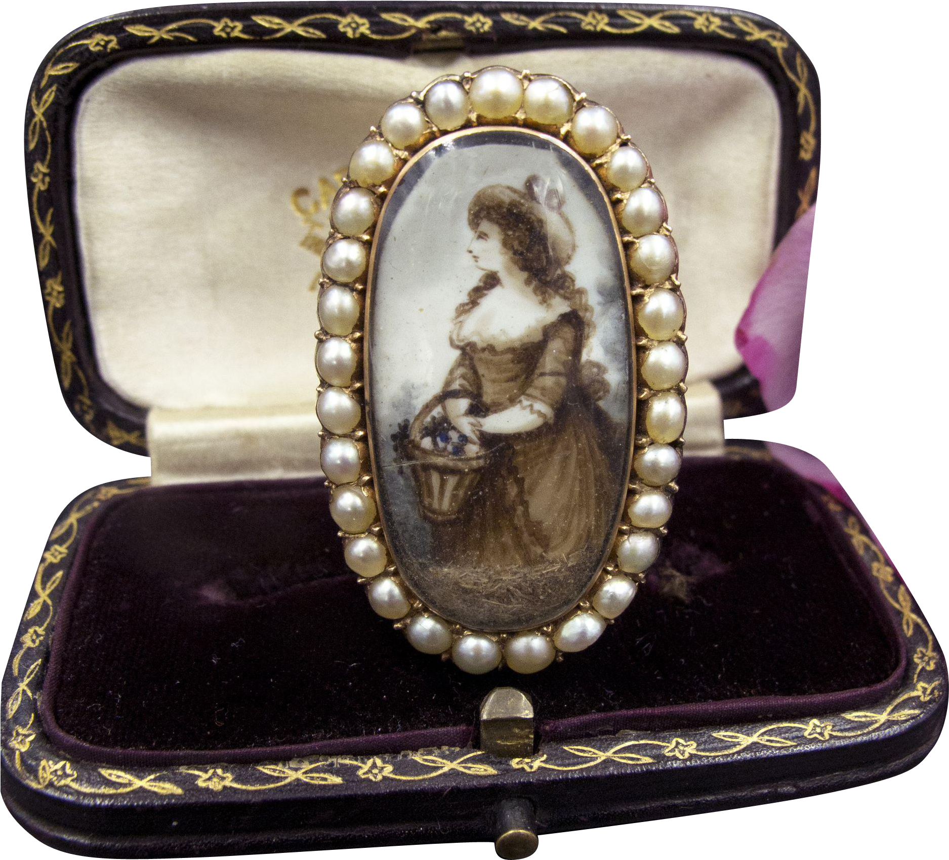 Exemplary 18th Century Sepia And Watercolor Miniature - Portrait Miniature (1874x1874), Png Download
