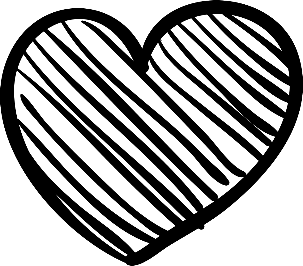 Heart Sketch Svg Png Icon Free Download - Heart Sketch Png (980x860), Png Download