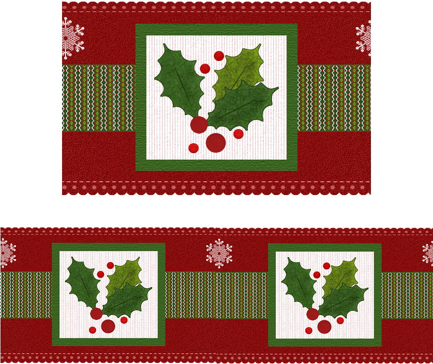 Christmas Border - Cross-stitch (880x800), Png Download