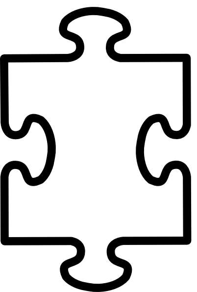 Printable Puzzle Pieces Template - Puzzle Piece Clipart (402x596), Png Download