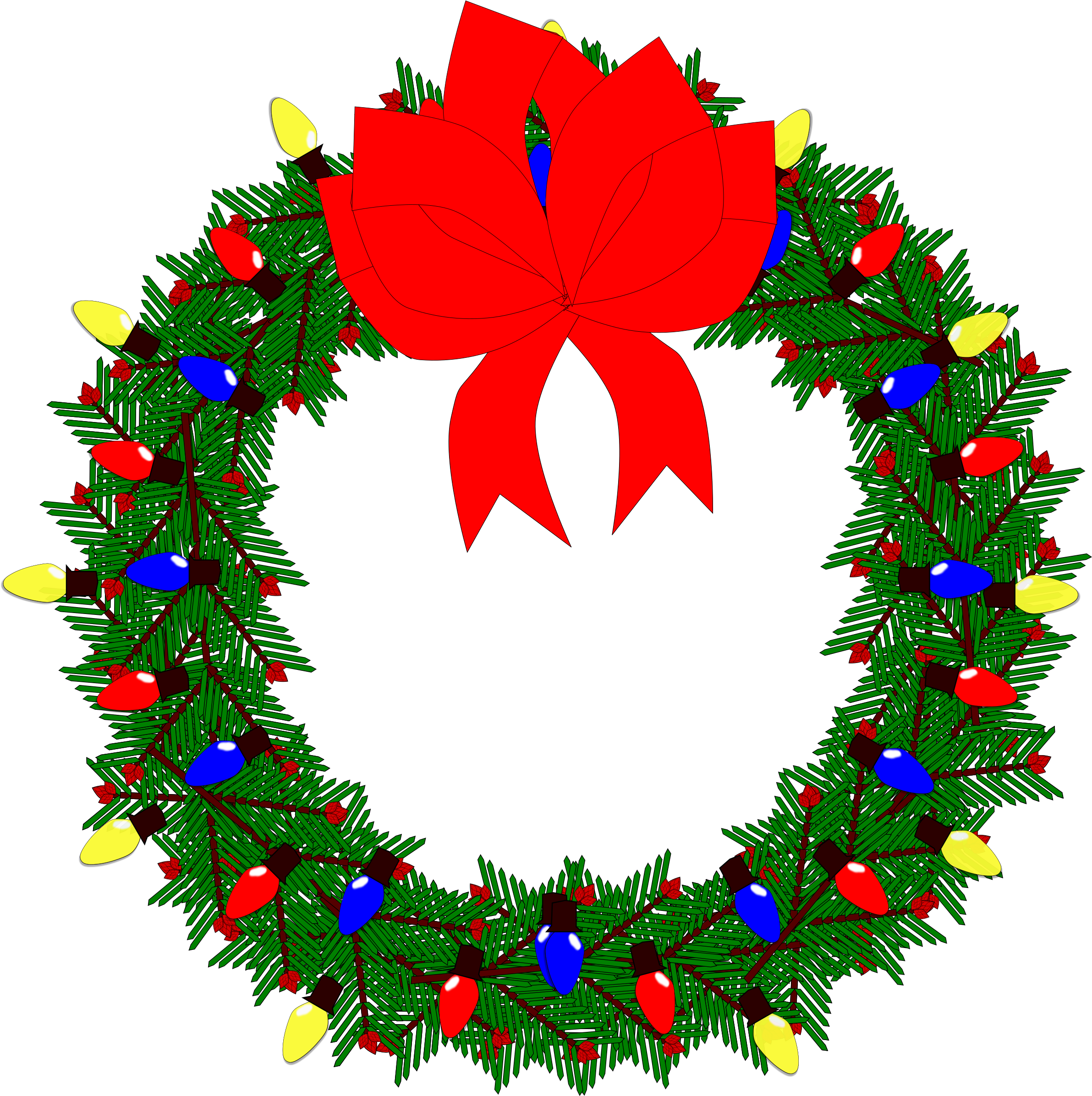 This Free Icons Png Design Of Christmas Wreath 2015 (2400x2391), Png Download