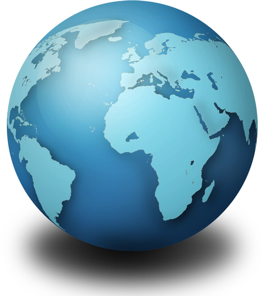 Vector Library Free Png Hd Globe Images Pluspng Image - World Globe (1000x1000), Png Download