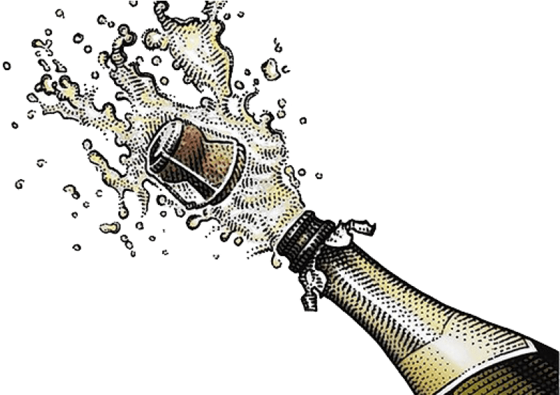Free Png Champagne Popping Png Images Transparent - Champagne .png (850x568), Png Download