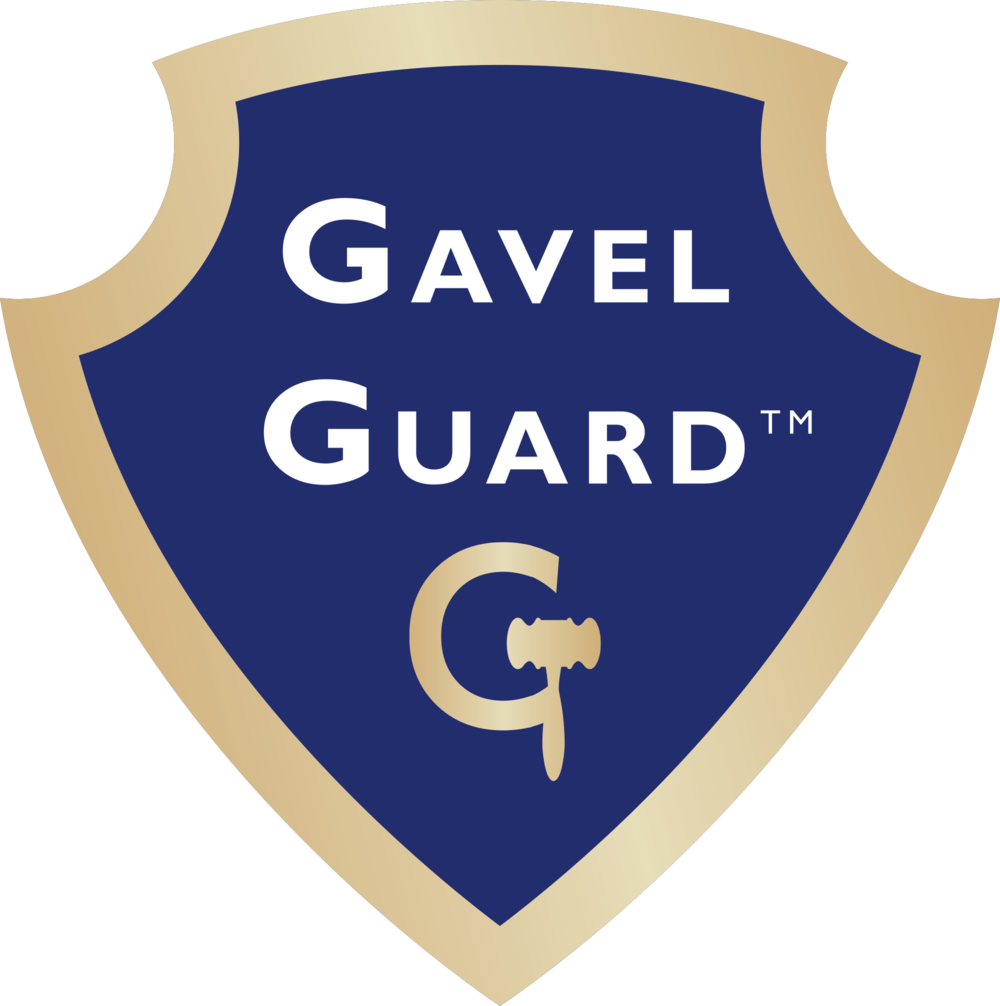 Gavel Guard Horizontal White - Emblem (1000x1006), Png Download