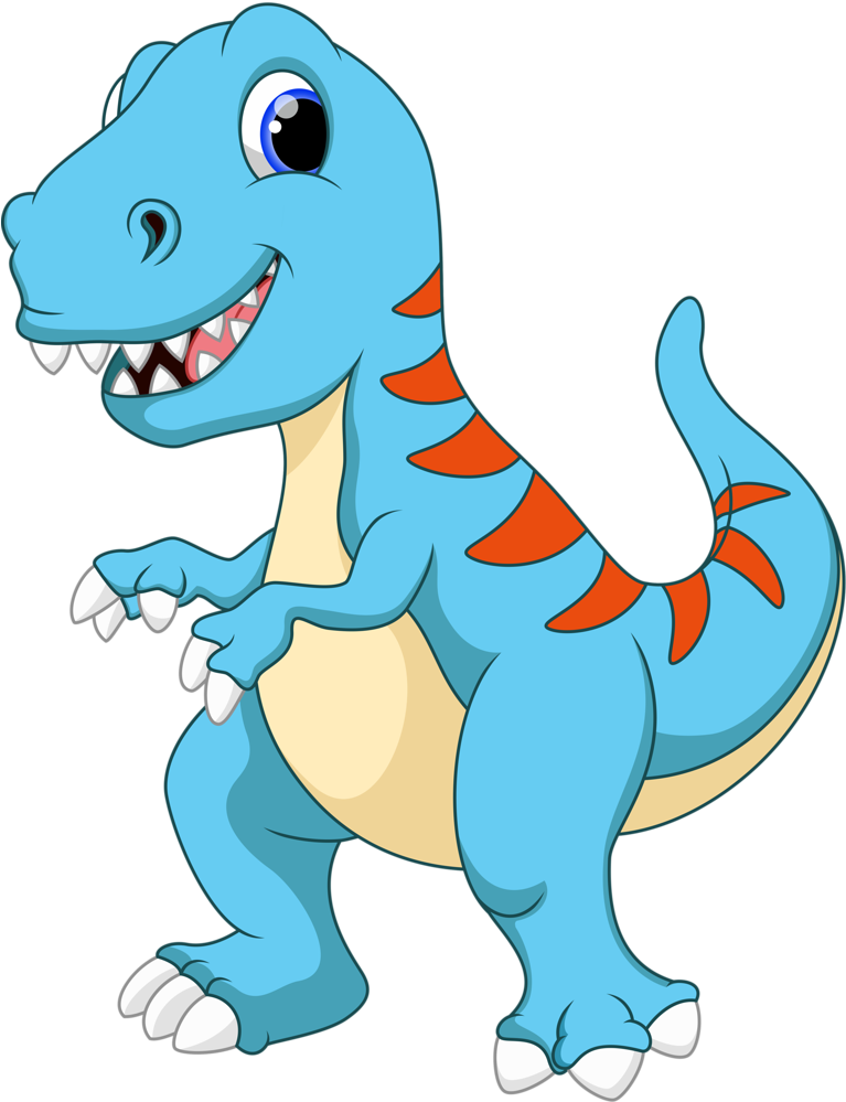 Tyrannosaurus Triceratops Ankylosaurus Dinosaur - Cartoon Dinosaurs (794x1024), Png Download