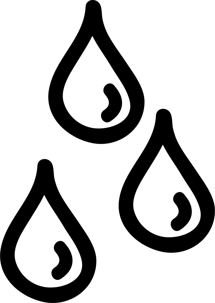 Water Drops Hand Drawn Outlines Comments - Water Drops Outline Png (696x980), Png Download