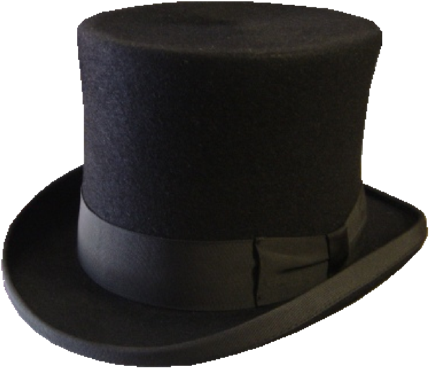 Mens Formal Hats - Top Hat Transparent Png (576x384), Png Download