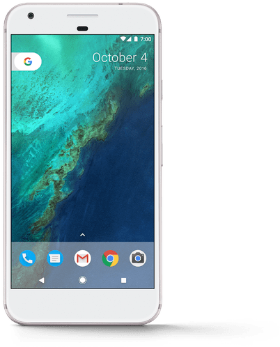 Google Pixel Phone - Very Silver Pixel Xl (600x600), Png Download