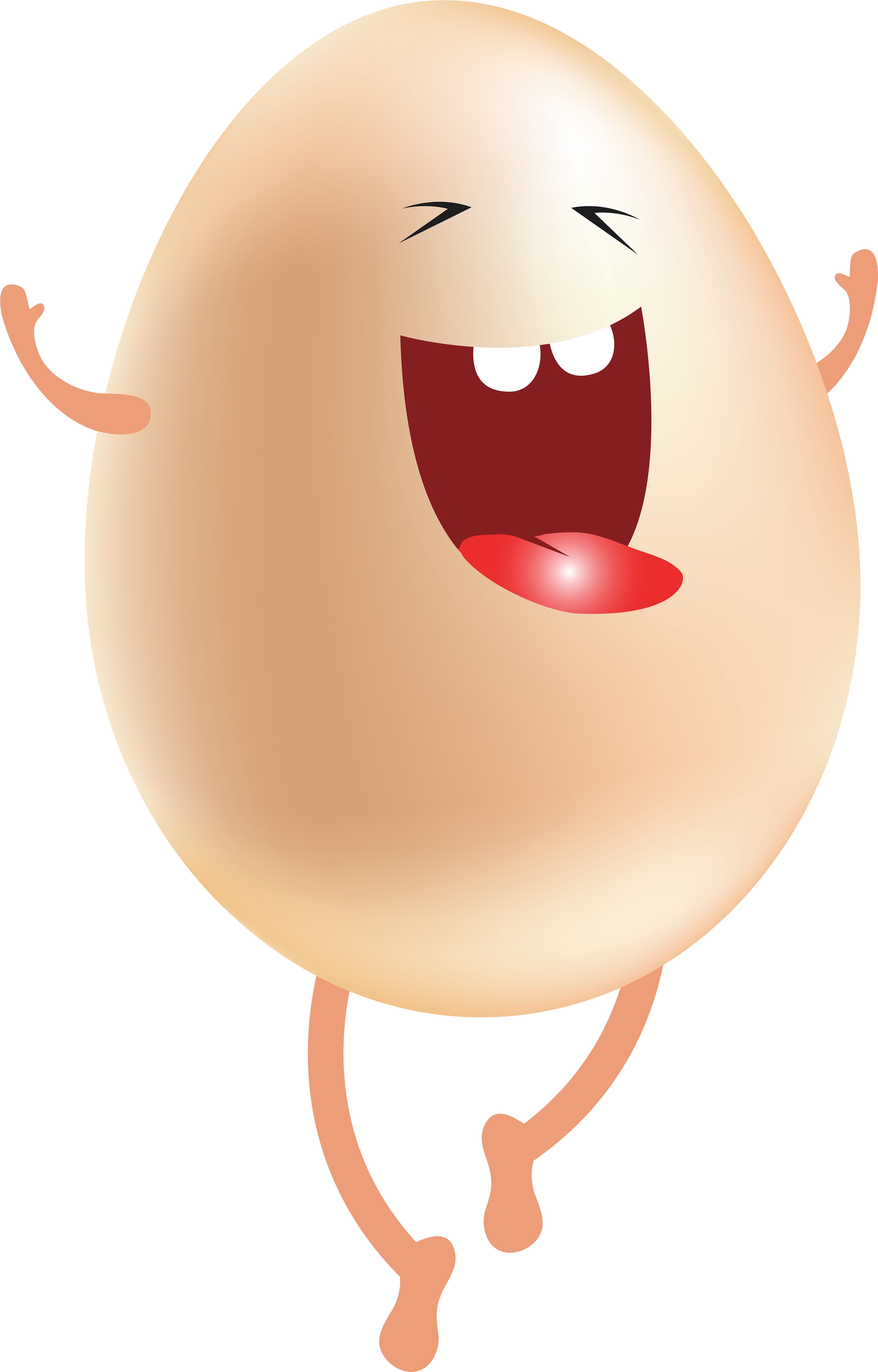 Easter Cute Funny Egg Png Clip Art Image - Funny Egg Png (392x600), Png Download