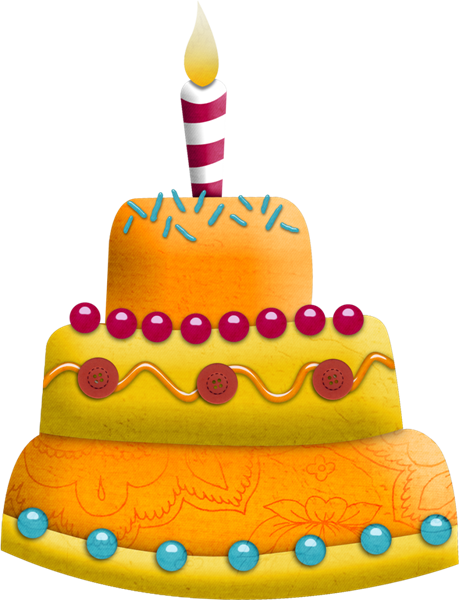 Birthday Cake Png - Yellow Birthday Cake Png (459x600), Png Download