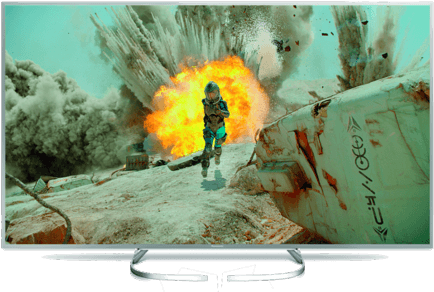 Panasonic Tv Led 50" - Panasonic Tx 58exw734 (480x312), Png Download