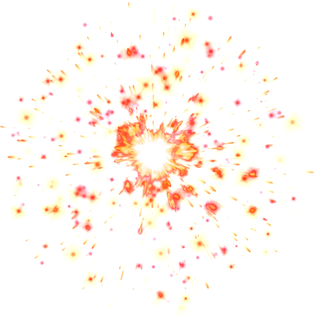 This Graphics Is Cool Fireworks Transparent About Red, - Explosion (1024x1038), Png Download