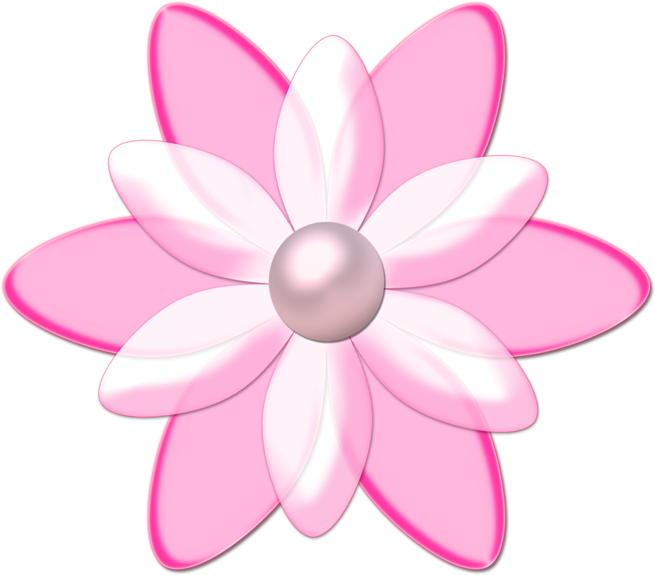 Art Flowers, Flower Art, Pink Flowers, Flower Clips, - Flores Rosa Desenho Png (400x400), Png Download