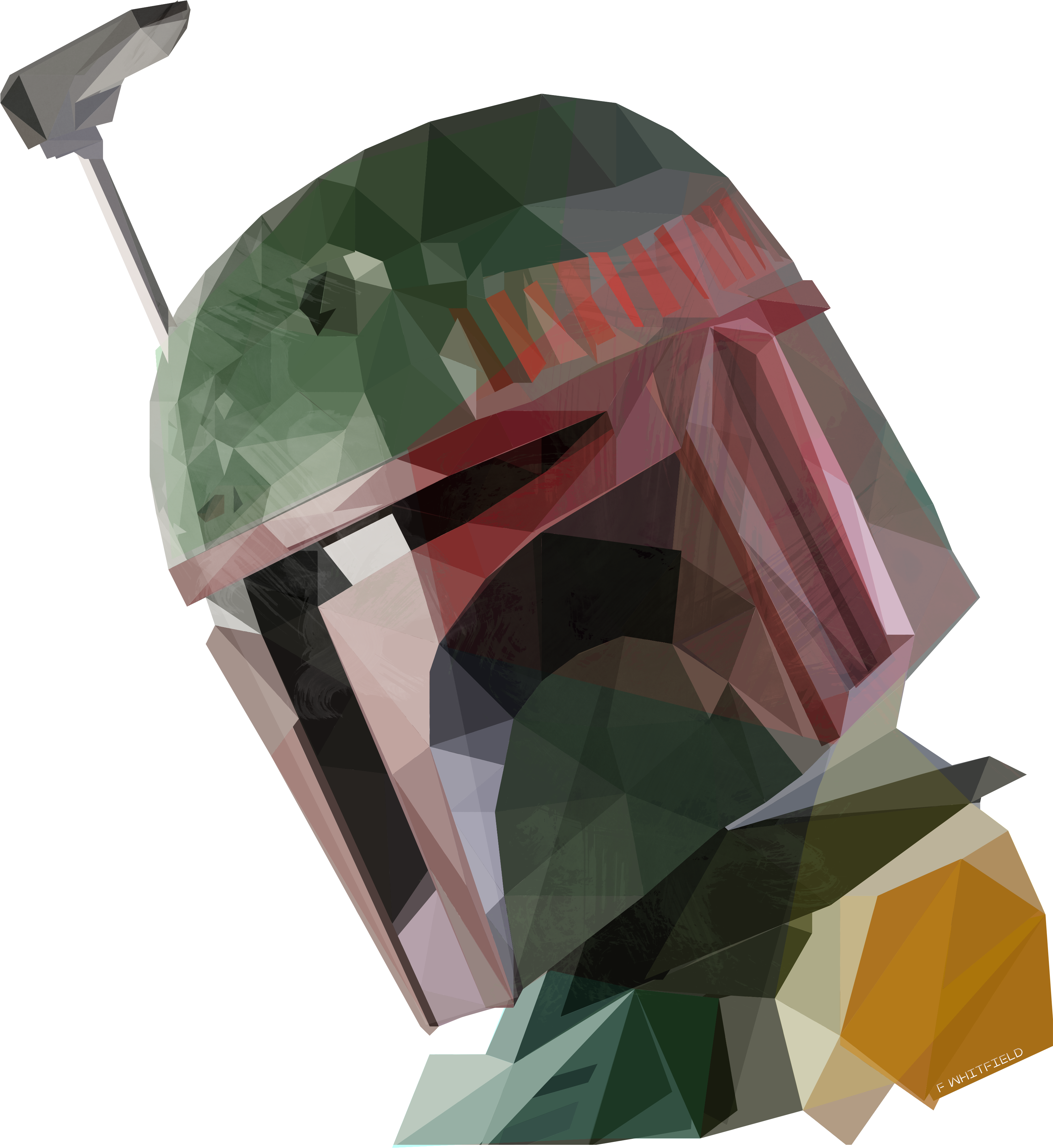 Fan Creationsi Created Boba Fett As The Second Illustration - Boba Fett Illustration Png (3508x4961), Png Download