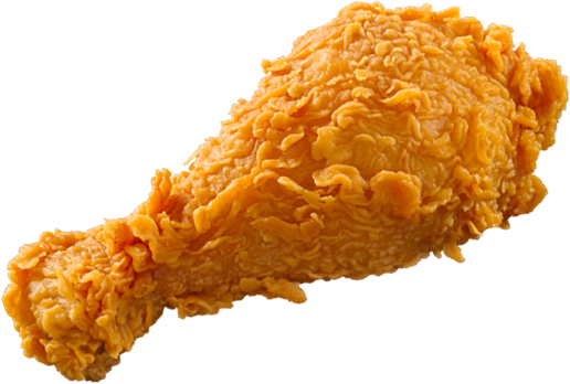 Fried Chicken Png Library - Fried Chicken Leg Png (516x348), Png Download